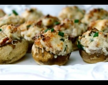 {Appetizer Recipe} Stuffed Mushrooms by CookingForBimbos.com