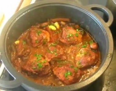 Chicken Cacciatore (professional restaurant recipe) Italian