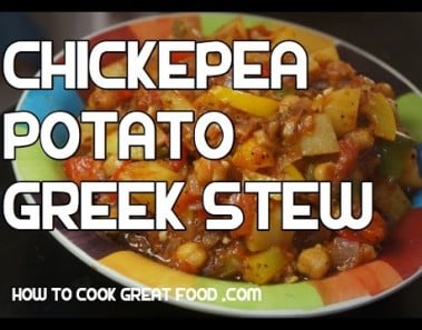 Chickpea & Potato Recipe – Mediterranean Stew Hotpot Casserole Vegan Healthy