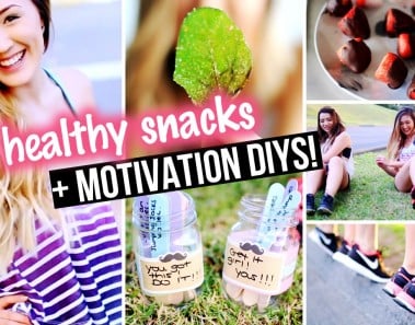 DIY Workout Motivation, Exercise Top & Healthy Snacks for Junk Food Lovers! | LaurDIY
