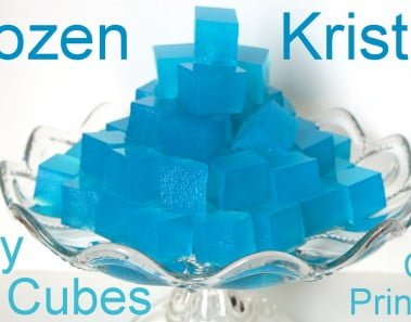 Frozen Kristoff Ice Cube Jelly Dessert Recipe how to by Pink Cake Princess