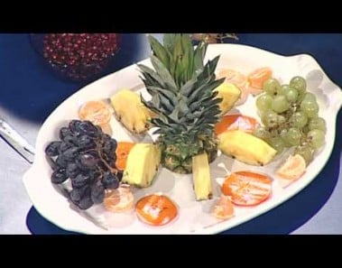 Fruit Platter and Appetizer For the Holidays