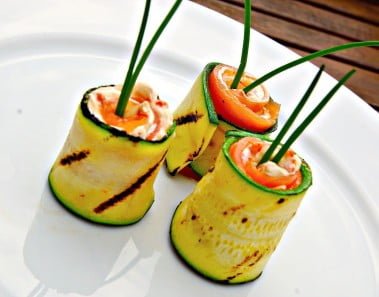 Grilled Zucchini and Smoked Salmon Rolls – Zucchini Video Recipe – Appetizer