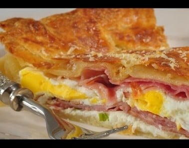 Ham and Egg Pie Recipe Demonstration – Joyofbaking.com