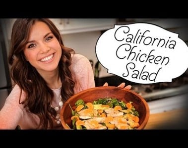 Ingrid Dishes | California Chicken Salad | Recipes from Missglamorazzi