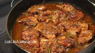 Jamaican Brown Stew Chicken Recipe Video