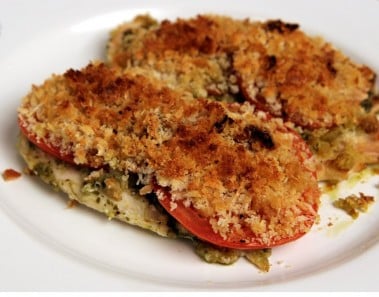 Pesto Baked Chicken Recipe – Laura Vitale – Laura in the Kitchen Episode 296