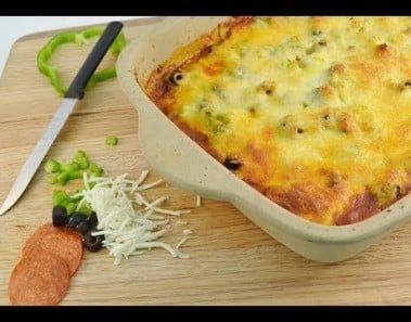 Pizza Casserole Recipe – Baked Pizza Pasta Dish | RadaCutlery.com