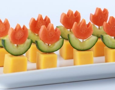 SUPER MARIO FIRE FLOWER APPETIZERS – NERDY NUMMIES