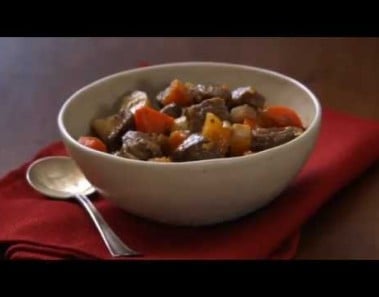 A Healthier Take: Hearty Beef Stew with Roasted Winter Vegetables