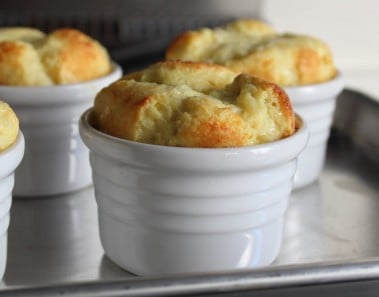 Apple & Cheddar Cheese Souffles – Easy Appetizer or Dessert Cheese Souffle Recipe