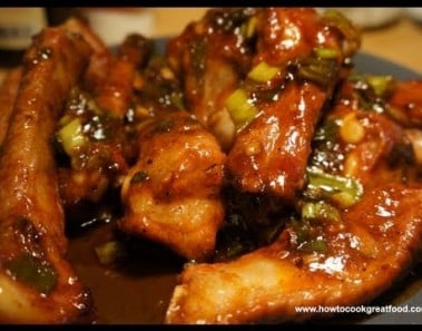 Asian Pork Ribs recipe sweet sticky bbq sauce