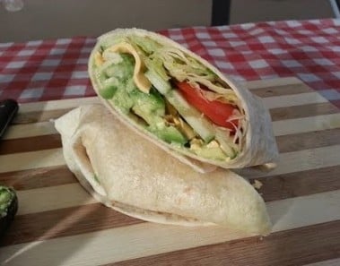 AVOCADO CHEESE AND SALAD  TORTILLA  WRAPS  RECIPE (TYPE OF SANDWICH DISH )