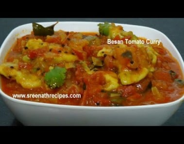 Besan Tomato Curry – Side Dish for Chapati