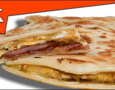BREAKFAST QUESADILLA – With Bacon and Eggs