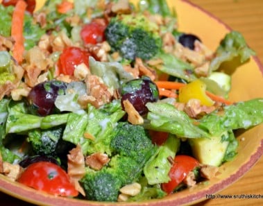 Broccoli & Lettuce Salad – Healthy Salad Recipe