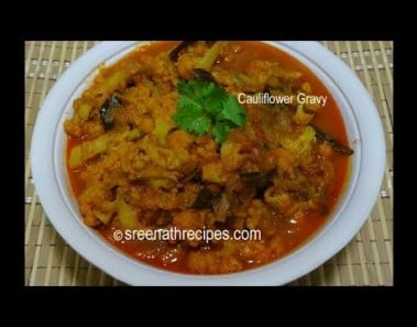 Cauliflower Masala Gravy – Cauliflower Curry  – Gobi Masala Curry