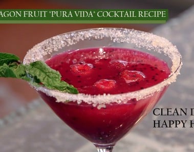 CDHH – How To Make a Clean Dragon Fruit Cocktail & Recipe for Healthy Ceviche appetizer