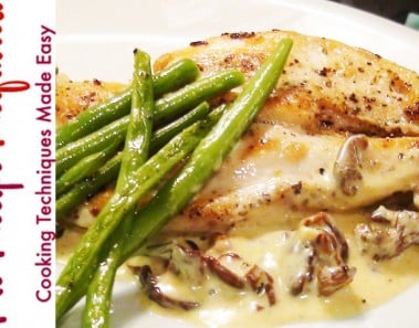 Chicken Breast with Mushroom Cream Sauce – NoRecipeRequired.com