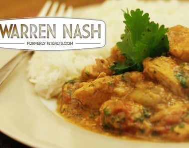 Chicken Curry Recipe – Low fat Balti – Recipes from FitBrits.com