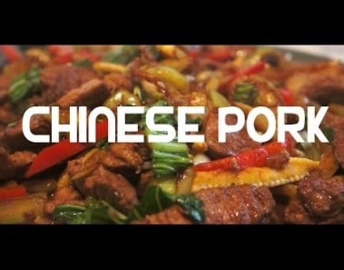 Chinese Pork Stir Fry Recipe – Chow Mein Noodles Choi Cabbage Ginger