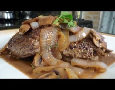 Chopped Steak with Mushrooms and Onions