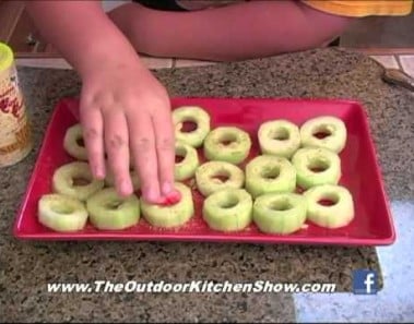 Cucumber roll appetizers