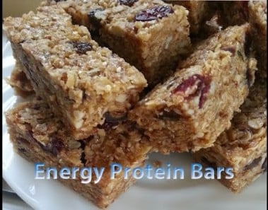 ENERGY Protein Bars … Athlete POWER … Delicious Vegan Vegetarian Recipe