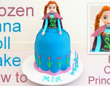 Frozen Cake – Anna Doll Cake how to by Pink Cake Princess
