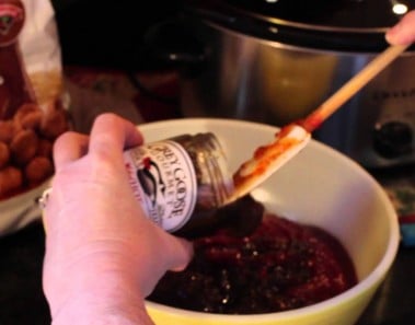 Game Day Appetizer: How to Make Hot Homemade Meatballs using our Pepper Jelly in a Slow Cooker