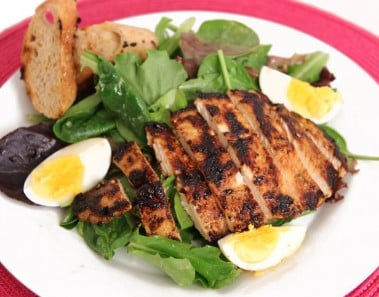 Grilled Chicken Caesar Salad Recipe – Laura Vitale – Laura in the Kitchen Episode 577