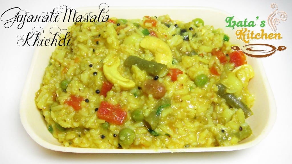 Gujarati Masala Khichdi Recipe — Indian Vegetarian Recipe Video in