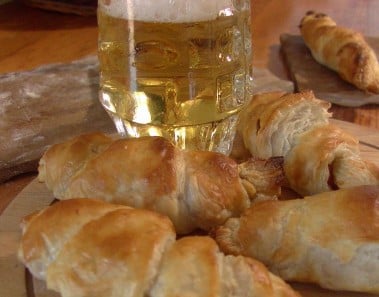 Ham Cheese Puff Pastry Appetizers Video Recipe littleGasthaus