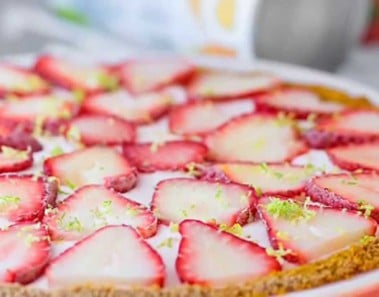 Healthy Frozen Dessert Recipe   Strawberry Icebox Pie