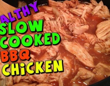 HEALTHY Slow Cooked BBQ Chicken Recipe