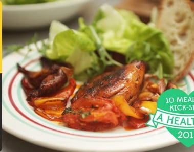 Healthy Traybaked Chicken Thighs | #10HealthyMeals | Kerryann Dunlop