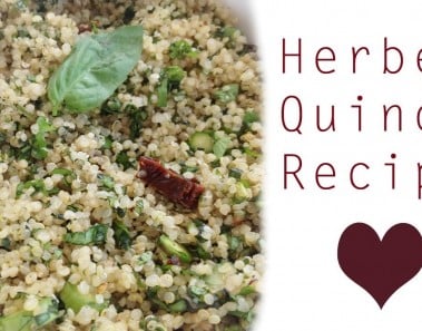 HERBED QUINOA RECIPE! (My favourite way to eat quinoa)