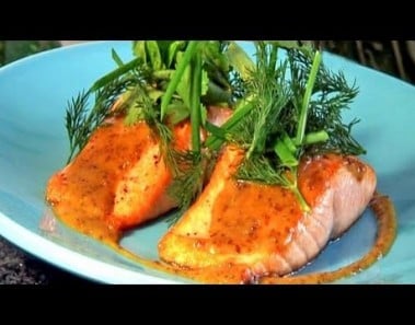 How To Cook Slow Roasted Salmon With Sweet Mustard Sauce