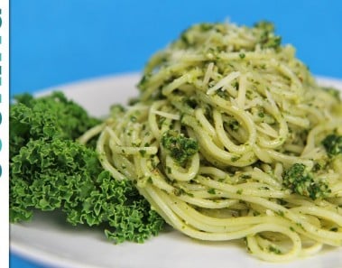 Kale Pesto |  Healthy Pasta Recipe
