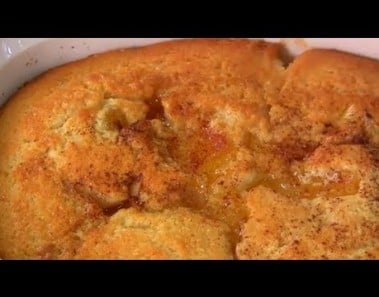 Lazy Man’s Peach Cobbler – Viewer’s Recipe