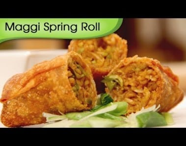 Maggi Noodles Spring Roll | Quick Easy To Make Appetizer | Fast Food Recipe By Ruchi Bharani