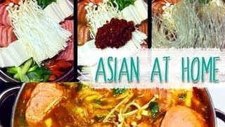 Soup Recipe : Budae Jjigae (Army Base Stew) : Korean Food : Asian at Home : Seonkyoung Longest