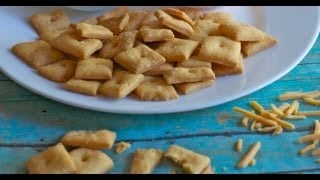 Homemade Cheese Crackers Recipe  ~ Only 4 Ingredients!