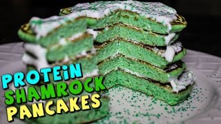 PROTEIN Shamrock Pancakes Recipe (Bodybuilding)