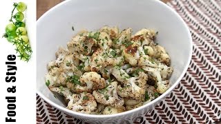 Roasted cauliflower with za’atar and lemon - A healthy side dish recipe with exotic flair