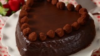 Chocolate Heart Cake Recipe Demonstration - Joyofbaking.com