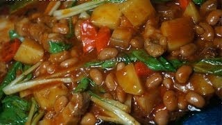 Pinoy Pork n Beans Recipe - Tagalog Filipino