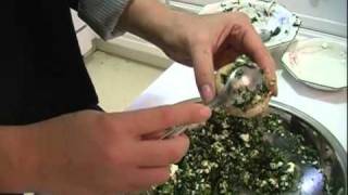 Hosting a Dinner Party (Part 1) - Stuffed mushroom appetizer