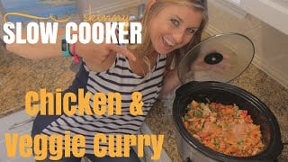Easy Slow Cooker Recipe: Chicken & Vegetable Coconut Curry