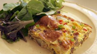 Sausage & Egg Breakfast Casserole Recipe || KIN EATS